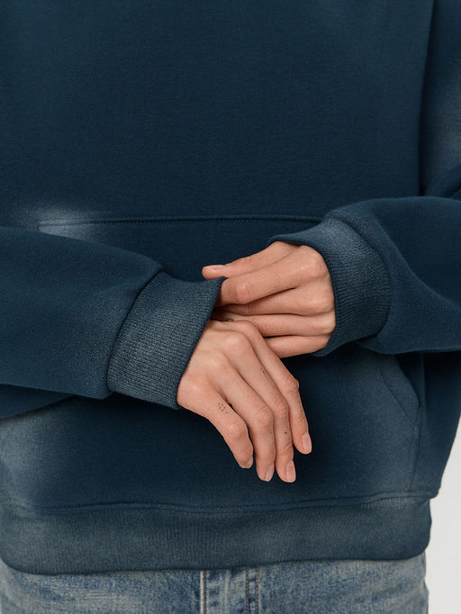 Худи женское зеленое с потертостями - Mark formelle фото 5