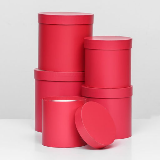 Набор шляпных коробок 5 в1 Viva Magenta Panton, 20 20 2014 14 х 14 см - Simaland фото 2