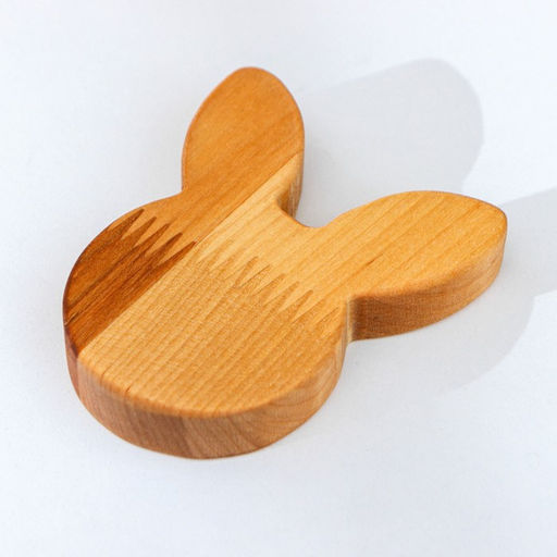 Пасхальный деревянный набор Adelica, подставка для яиц заяц 1 ячейка, сервировочная доска, термонаклейки 7 шт, берёза  фото 9