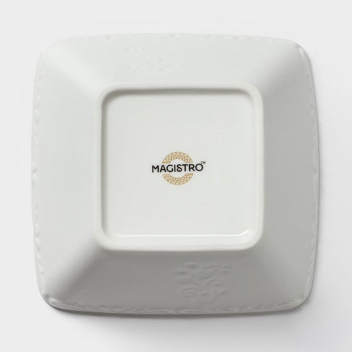 Салатник Magistro Kingdom, 300 мл, 12×5 см, фарфор, белый