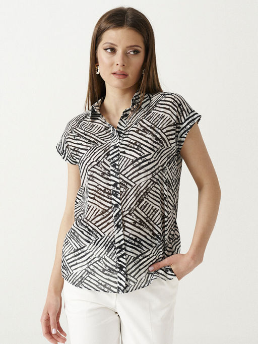 Блуза Ketty 16440 черно-белый