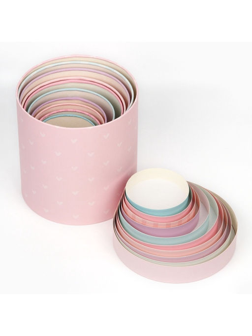 Набор коробок 10 в 1, упаковка подарочная, With love, 10?10 - 23.5?23.5 см