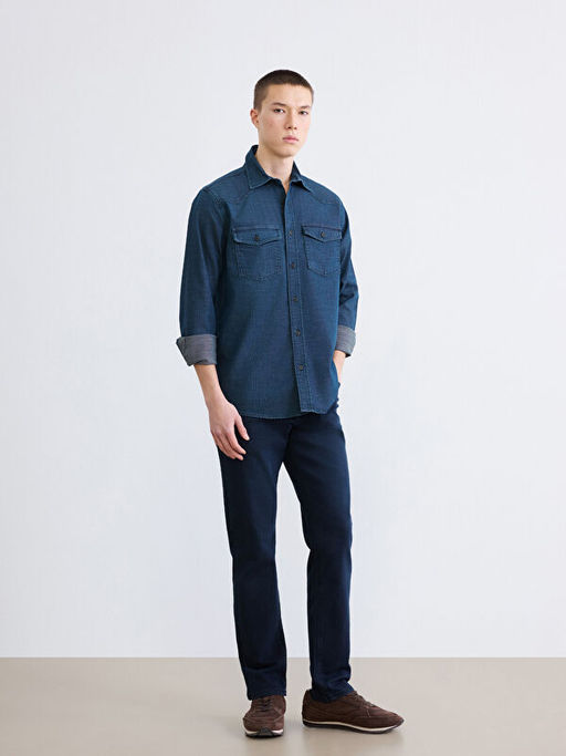 Regular Fit Erkek Jean G?mlek