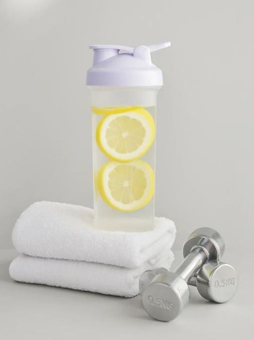 Спортивный шейкер "Beautiful life", white (600 ml)