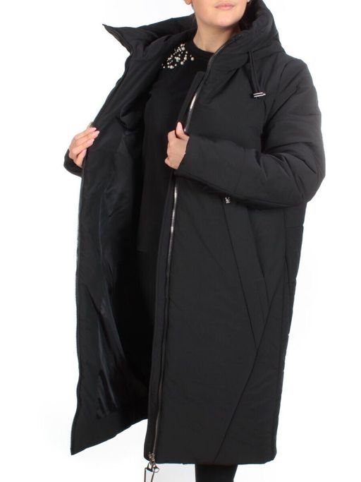 9069 BLACK Пальто зимнее женское CORUSKY (верблюжья шерсть)