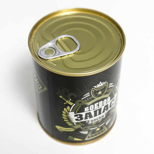 Носки мужские в банке Боевой запас, подарочные, чёрные, 43-45 р-р