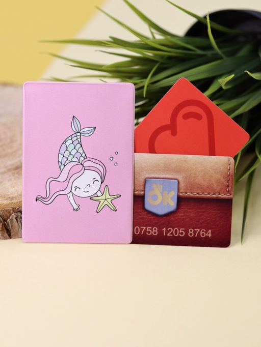 Держатель для карт Mermaid, pink (6,5 х 9,5 см)