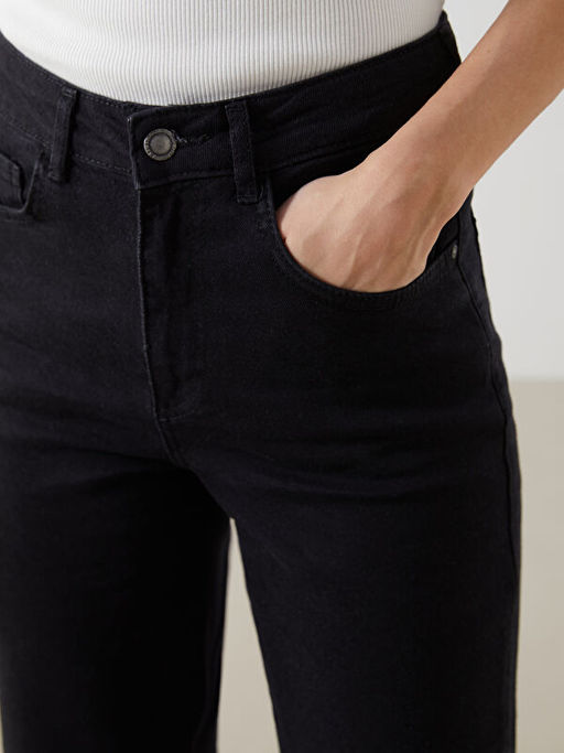 Wideleg Kad?n Jean Pantolon