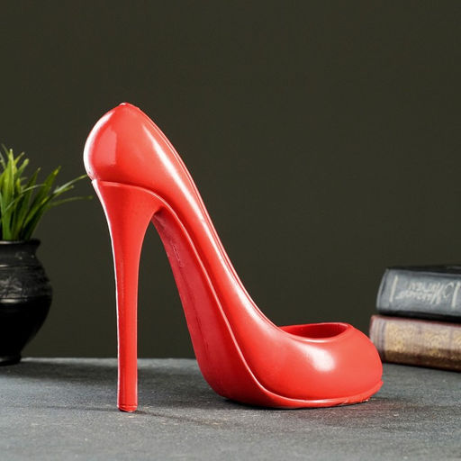 Подставка для бутылки «Туфля», красная, 23×9×19 см