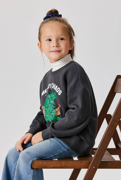 ACOOLA / Джемпер детский для девочек Somalia графитовый  фото 3