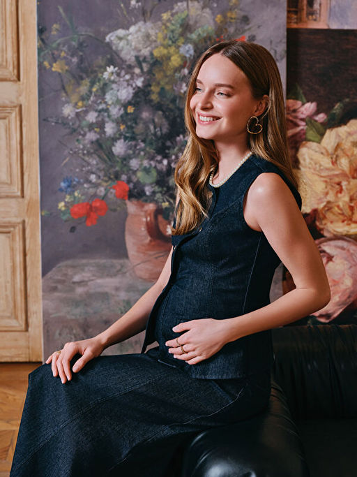 Bisiklet Yaka Kad?n Jean Yelek