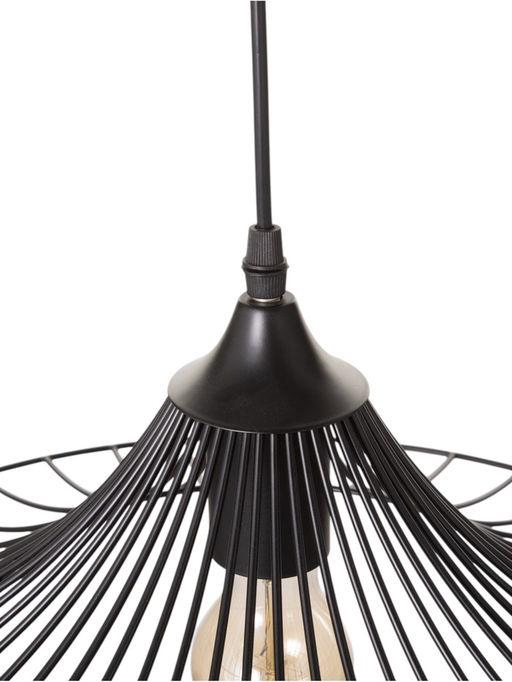 Светильник BayerLux Mila, 1×40 Вт, Е27, чёрный, 50×50×13 см