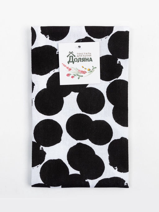 Полотенце кухонное Доляна Горох 35х60 см, 100% хлопок, 160г/м2  фото 14
