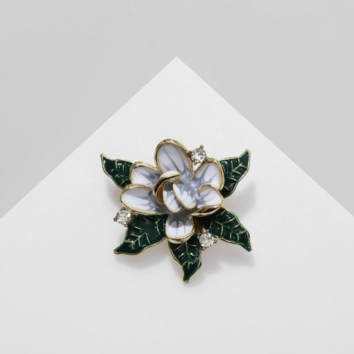 Брошь Цветок градиент, цветная в золоте - Queen fair фото 2