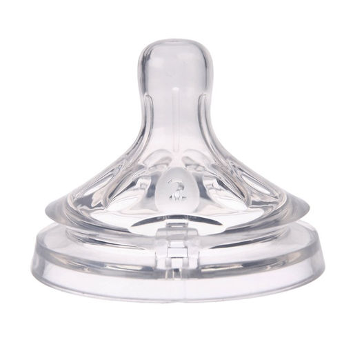 Соска на бутылочку M&B «Natural», антиколиковая, широкое горло Ø50 мм., от 3 мес., средний поток