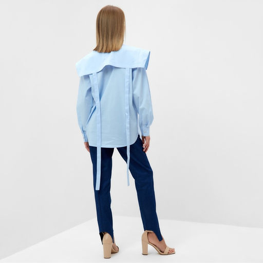 Джинсы женские слим MINAKU: Jeans Collection, размер 42, синие