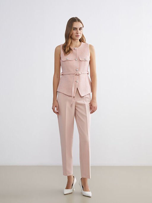 Bisiklet Yaka Kad?n T?vit Yelek