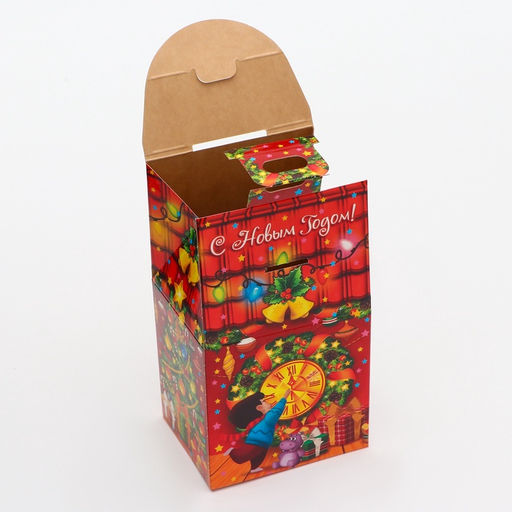 Цена за 10 шт. Коробка подарочная складная Полюсатики 9,5 х 7,5 х 16,5 см - Simaland фото 5