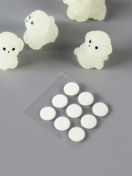 Цена за 2 шт. Набор фигурок полистоун флюоресцентный «Терьерчики», 4 шт., 2×2.7×3 см