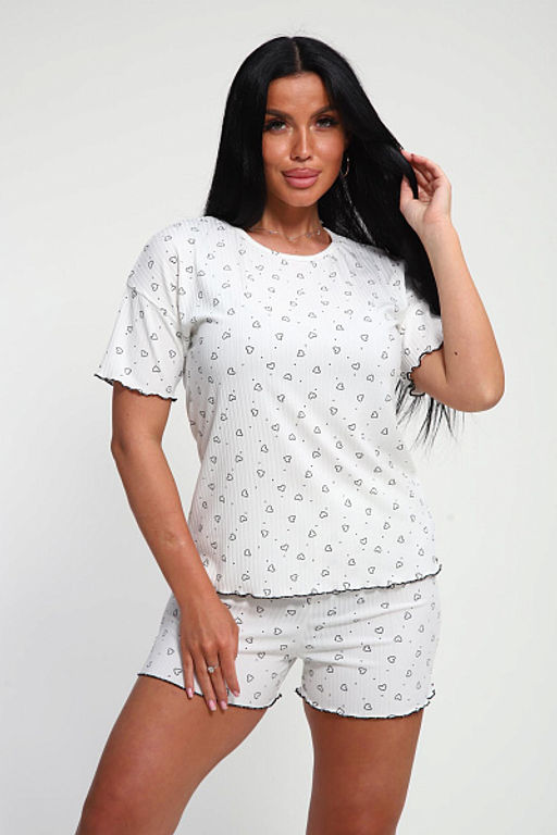 Пижама с шортами (01062, красный) - Плиона фото 14