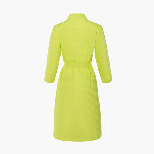 Халат вафельный женский Экономь и Я рукав 3/4, размер 54-56, салатовый, 100% хлопок, 200 г/м²