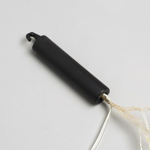 Гирлянда Конский хвост 10 нитей по 1 м, IP20, серебристая нить, 100 LED, 2 режима, батарейки AAх3 (нет в комплекте), свечение мульти - Luazon lighting фото 8