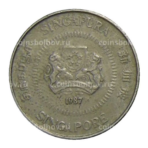 10 центов 1987 года Сингапур