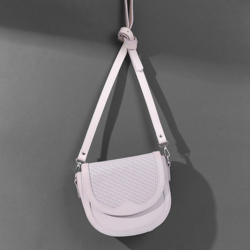 Цена за 6 шт. Ручка для сумки из экокожи, с карабинами, 125×1.8 см, цвет молочный