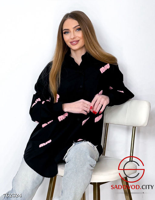 Женская удлиненная рубашка - Kinoki фото 10