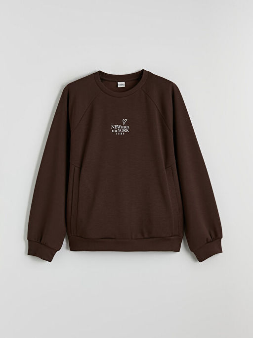 New York Bask?l? K?z ?ocuk Soft Touch Sweatshirt ve Tayt