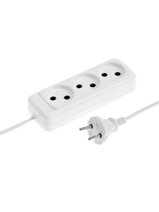 Удлинитель СТАРТ УХ6-103, 3 розетки, 3 м, 6 А, ШВВП, белый
