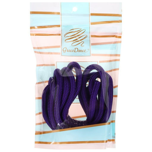 Скакалка гимнастическая утяжелённая Grace Dance, 2,5 м, 150 г, цвет фиолетовый  фото 9