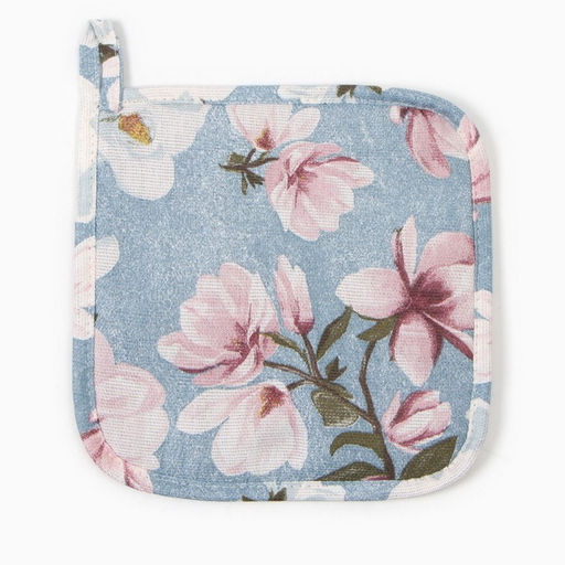 Прихватка Доляна Магнолия 19х19см, рогожка 158 г/м2, 50% хл, 50% пэ  фото 3