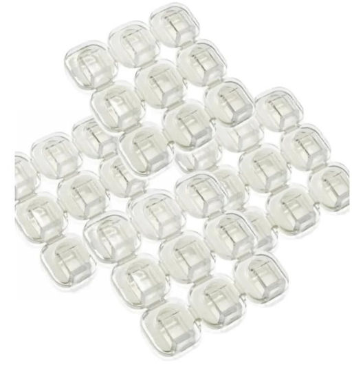 Крючки крепления 36 штук прозрачные для гирлянды - 1000 деталей фото 4