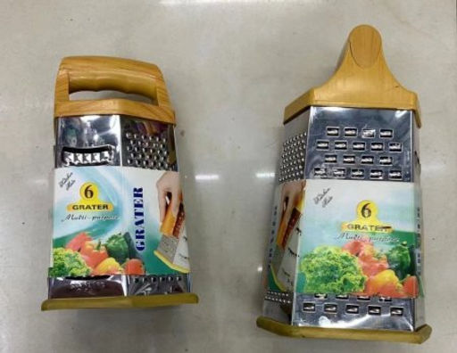 Терка 6 граней 20 см цвет дерева / F-14 /уп 96/ - Галеонтрейд фото 2