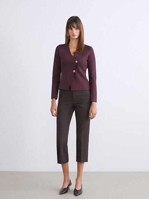 Kruvaze Yaka Kad?n Triko H?rka