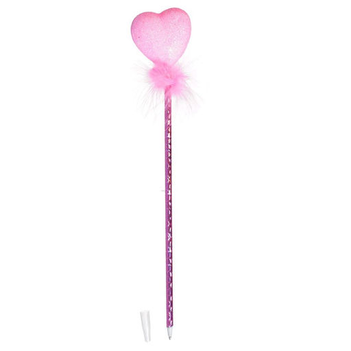 Цена за 12 шт. Ручка Сердечко, синие чернила, МИКС - Simaland фото 5