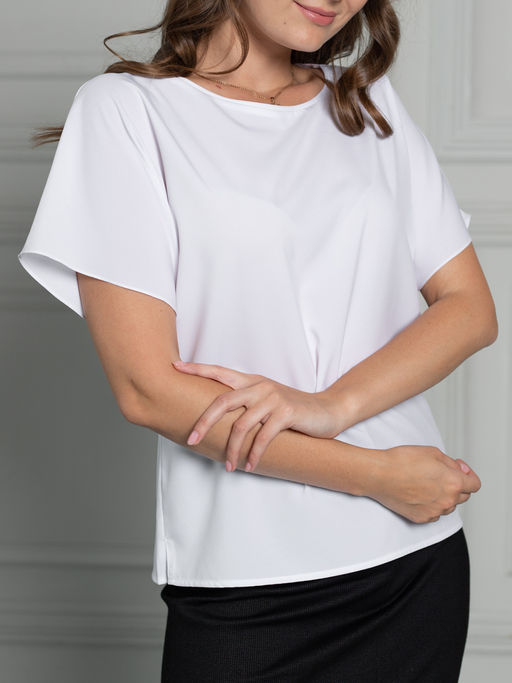 Блуза свободного кроя, вискоза - Трика фото 4