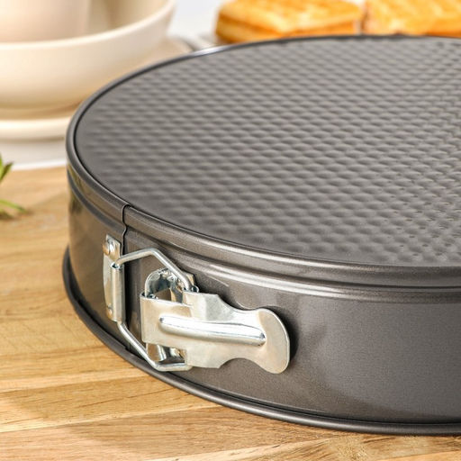 Форма для выпечки Доляна «Элин. Круг», d=28 см, разъёмная, антипригарное покрытие, чёрная