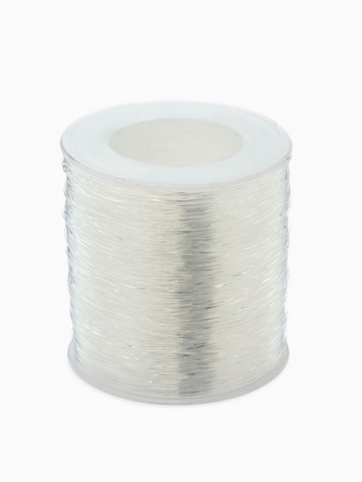 Нить силиконовая резинка, d=0.8 мм, L=100 м, прозрачная