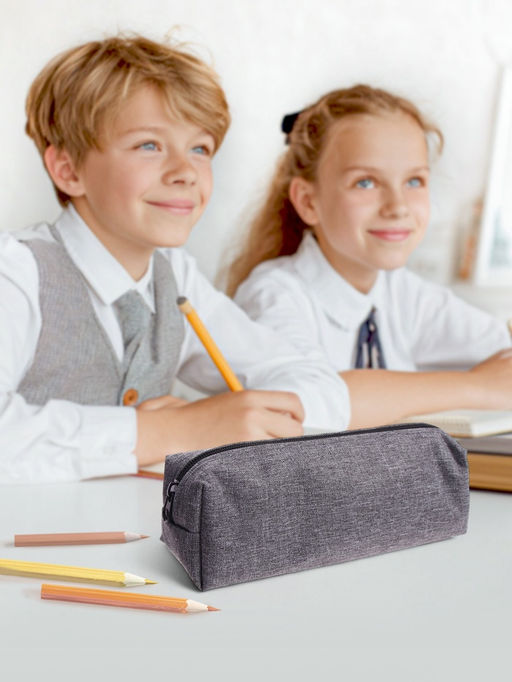 Пенал школьный на молнии Calligrata «Джинс», МИКС