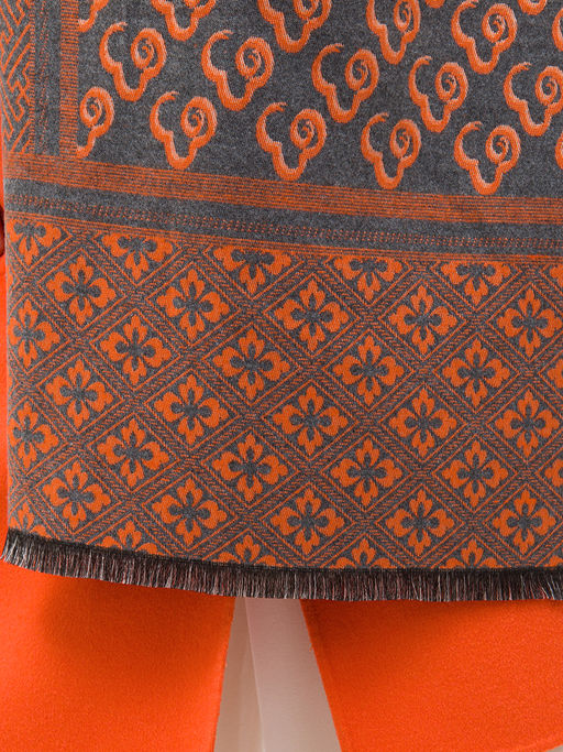 В составе шерсть. Большой теплый двусторонний палантин - Tantino фото 5