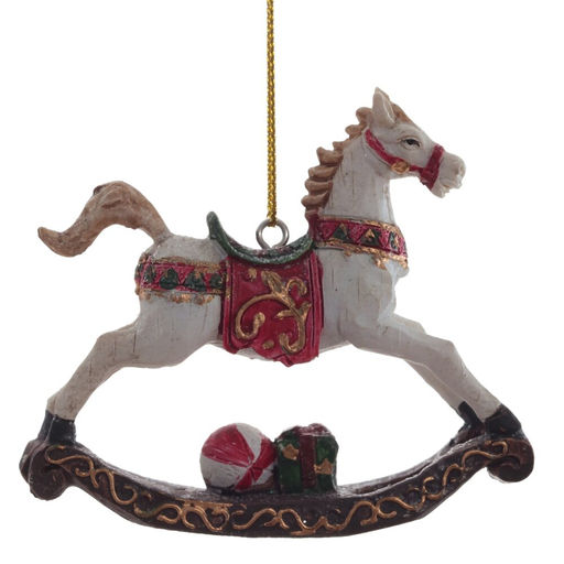 Украшение новогоднее "Лошадка-качалка", L8,5 W2 H7,5 см