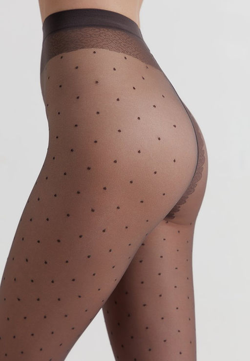Колготки женские Conte Fantasy DOTS (48/12) - bronz - Conte elegant фото 4