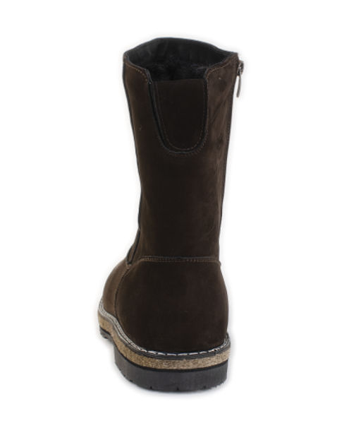 Полусапоги женские на войлочной подошве, Нубук, овчина, войлок, лепесток - Roshva фото 2