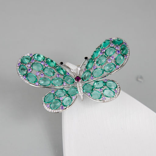 Брошь Арт. 3-4114-W - MyGemma фото 2