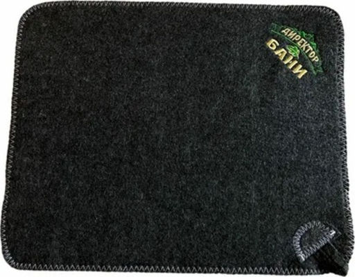 Коврик банный с вышивкой "Директор бани", цвет серый, без упаковки