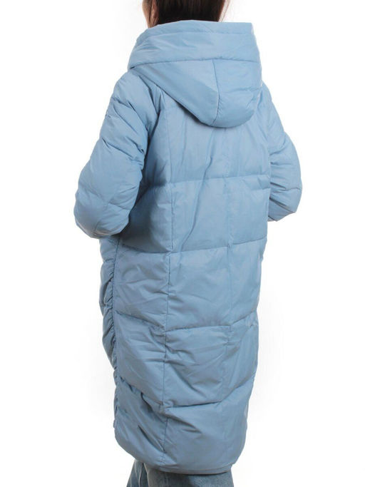 3064 BLUE Пуховик зимний женский (80% пух, 20% перо)