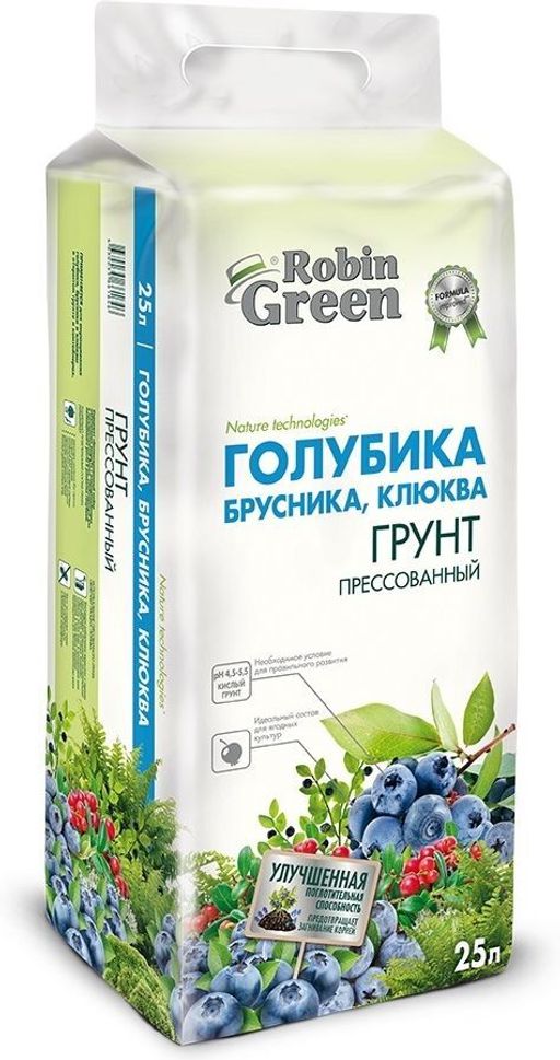 ФАСКО Робин Грин Грунт для Голубики, Брусники, Клюквы пресс 25 л