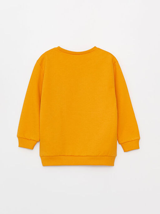 Bisiklet Yaka Bask?l? Erkek Bebek Sweatshirt - Waikiki фото 2